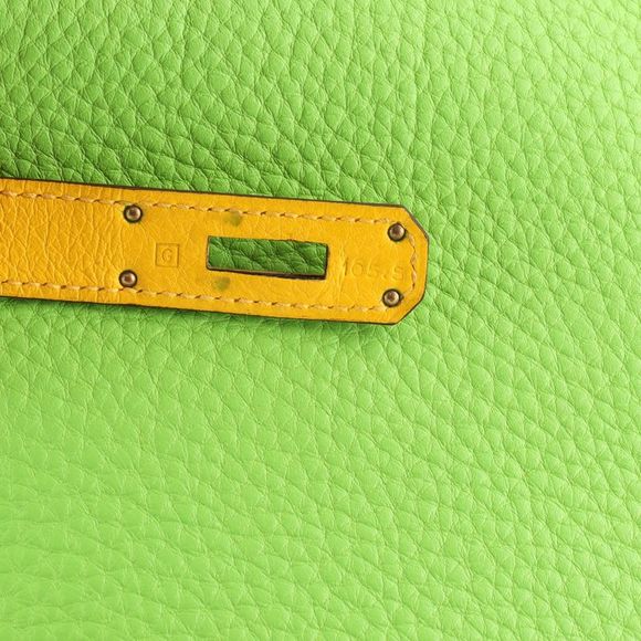 Hermes Kelly Handbag Tricolor Clemence with Gold Hardware 32 Multicolor - Picture 10 of 10